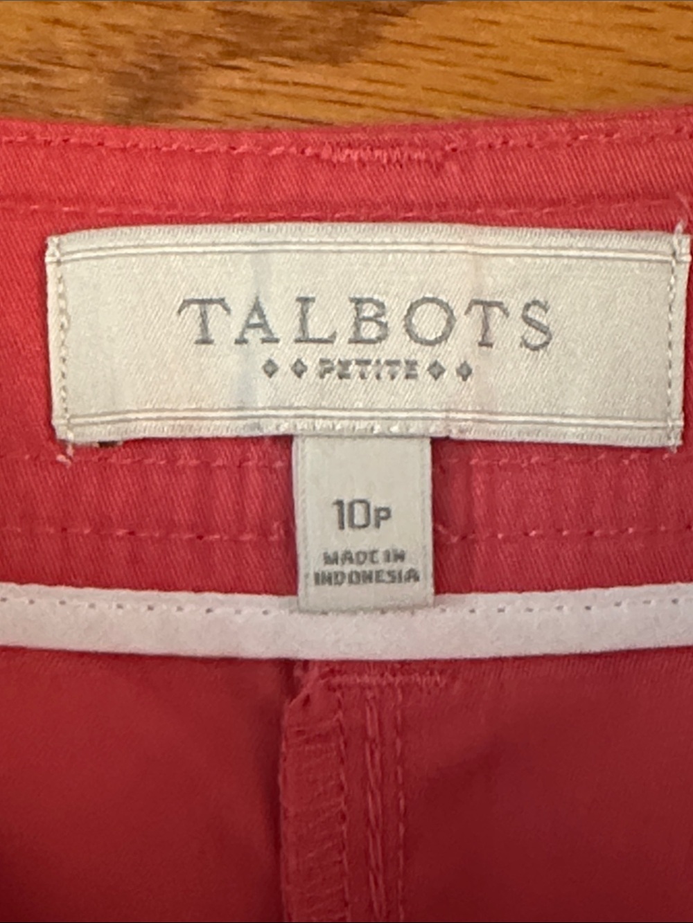 NWT Talbots Coral Wide Crop Pants Sz 10P - Picture 6 of 8
